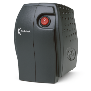 Estabilizador Coletek ES-300VA Bivolt Manual – 4 Tomadas, Saída 115V, Proteção Contra Picos e Surtos