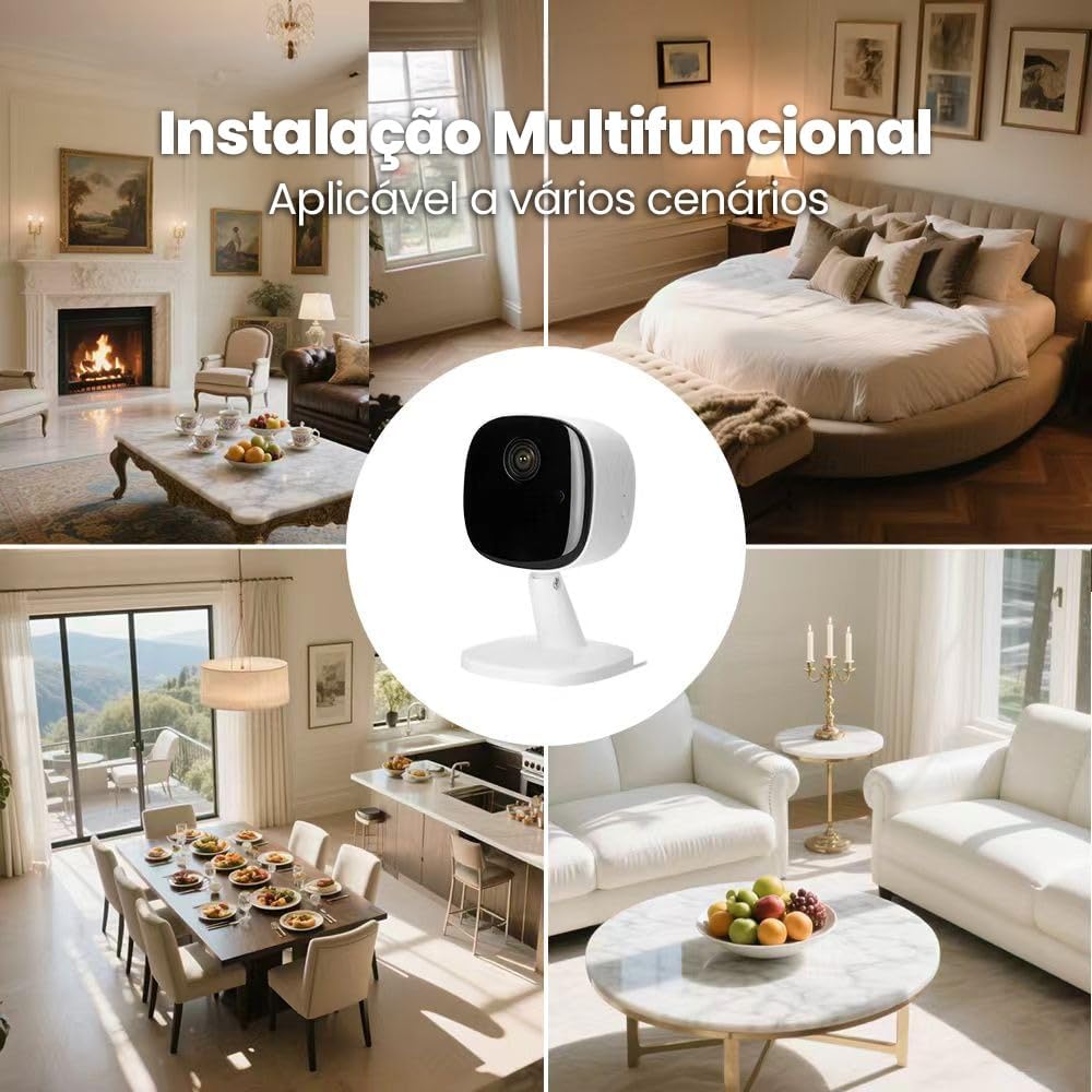 Haiz Câmera de Segurança Interna PIX-Z Smart Compatível com Alexa Wi-fi Bivolt Branco HZ-K258 QUEIMA DE ESTOQUE! - Imagem 4