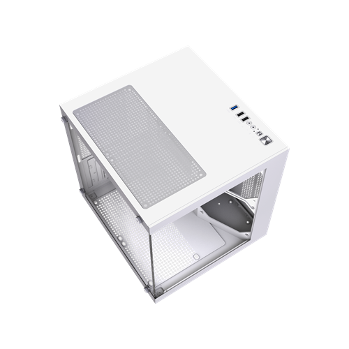 GABINETE GAMER PNUNES MICRO ATX/ ITX USB 3.0 VIDRO TEMPERADO BRANCO - Imagem 3