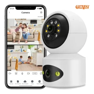 Câmera Segurança Wifi Babá Eletrônica Haiz Mini Botz 1080p Lente 3.6mm